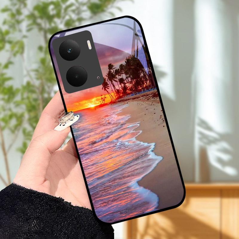 Для Realme P3 5G Чехол Закаленное Стекло Задняя Крышка Ударопрочный Жесткий ПК Оболочка Корпус Для Realme P 3 RealmeP3 5G Бампер Funda Coque