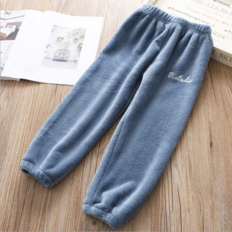 Fashion Spring Autumn Winter Children Trousers Baby Fleece Pants Kids Boys Girls Comfortable Trousers Casual Warm Sleeping Pants