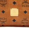 MCM Cognac Visetos Monogram Crossbody Camera Bag with Dual Zip Compartments for Daily & Casual Use