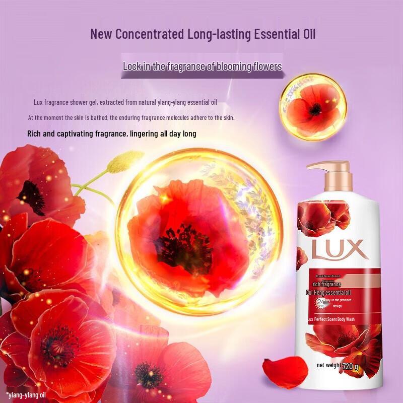 LUX Deep Lasting Fragrance Moisturizing Shower Gel