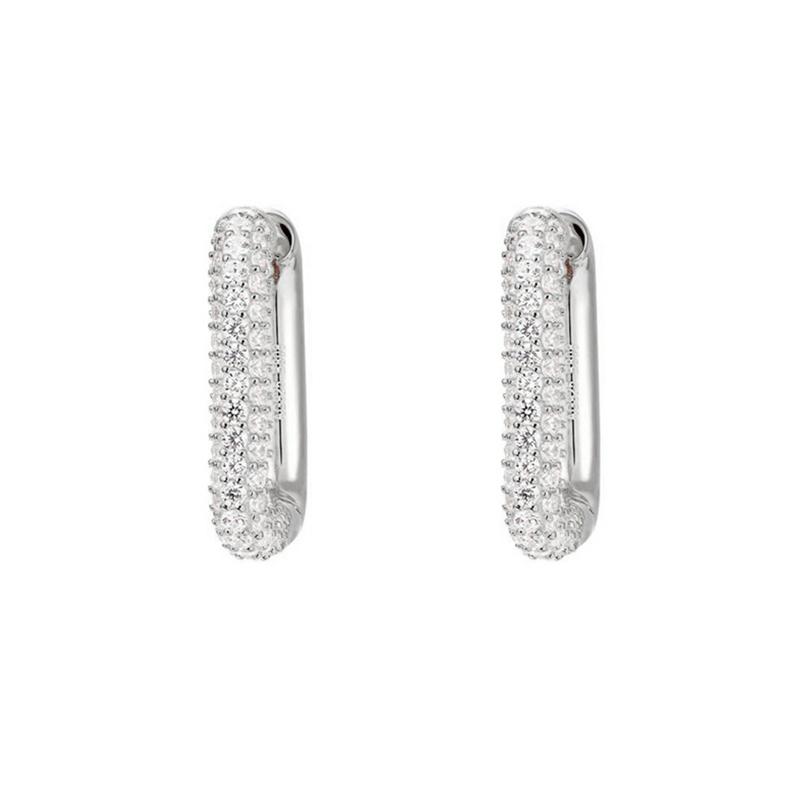 CRMYA Copper Gold Plated Earring Set For Women Color CZ Zircon Piercing Clip Hoop Dangle Earrings For Women Jewelry Wholesale