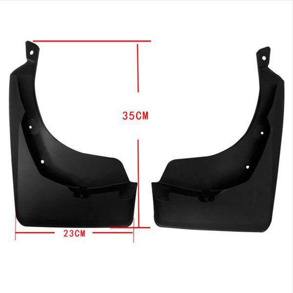 Set of 4 Black Plastic Mudguards for 2019 Toyota RAV4 (US) - Includes Shifters