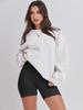 Autumn and Winter Women's Loose Solid Color Velvet Sweatshirt
