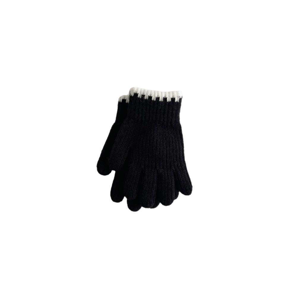 1 pair Windproof Crochet Gloves Soft Kids Winter Gloves Korean Style Children Gloves Boys Girls