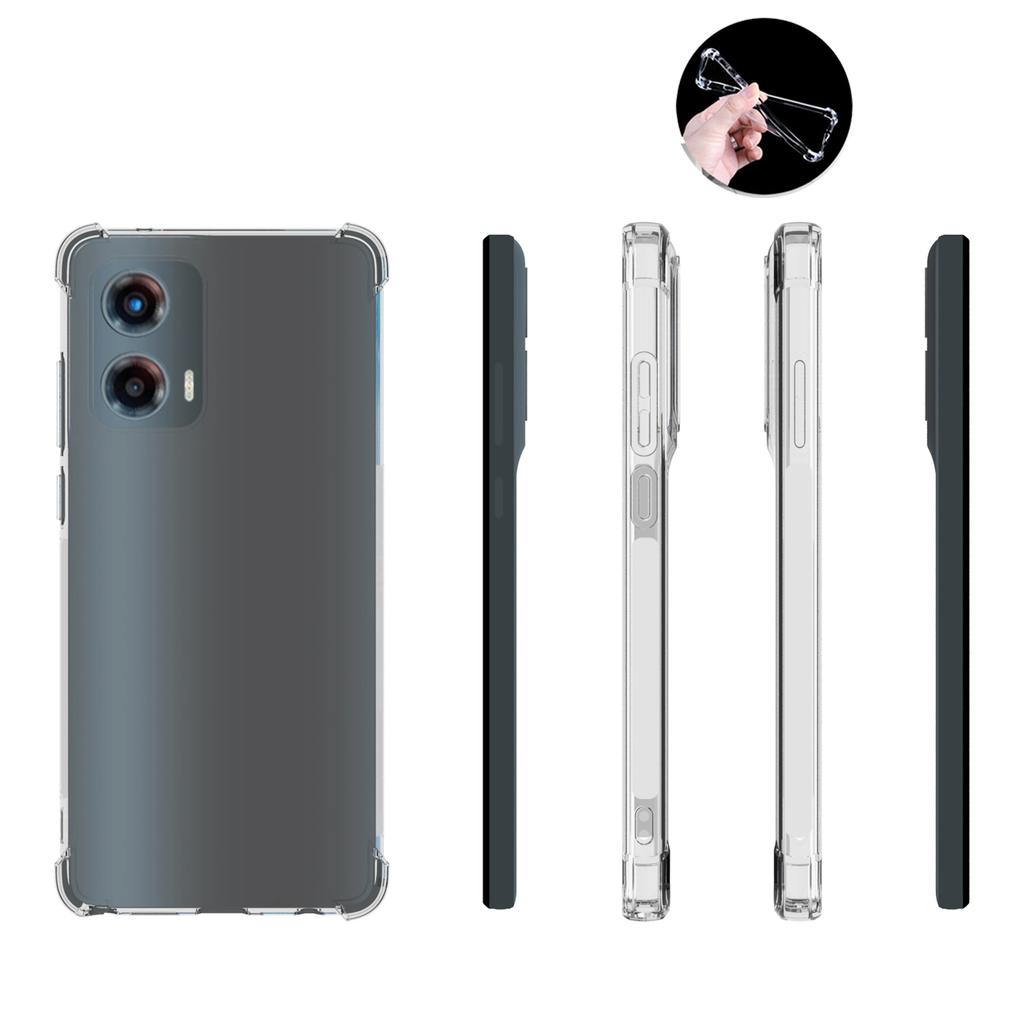 Для Motorola Moto G Stylus 5G (2024) Чехол для мобильного телефона Прозрачный Противоударный Мягкий ТПУ Задняя крышка