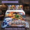 Personalized 3Pcs Bedding SetHunter × Hunter Custom Text Duvet Cover Pillowcase Set Bedroom Gift