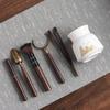 Suet jade porcelain tea ceremony six gentlemen accessories tea needle teaspoon tea clip pen holder pot pen tea brush