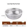 ZISIZ Stainless Steel Double Handle Drain Baskets