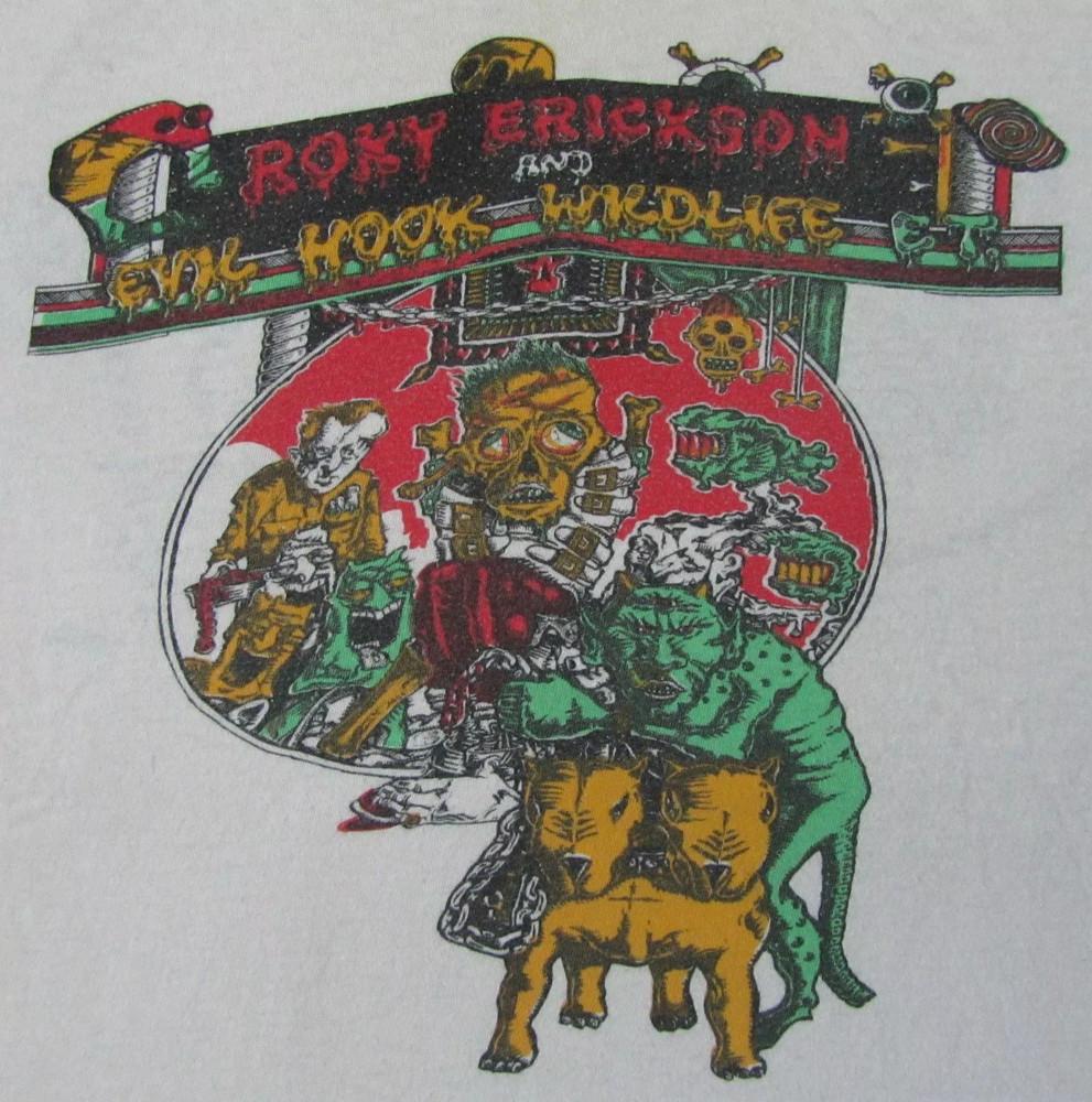 Roky Erickson and Evil Tee Shirt Short Sleeve White Unisex S5XL For Fans QT1703 Unisex T-Shirt
