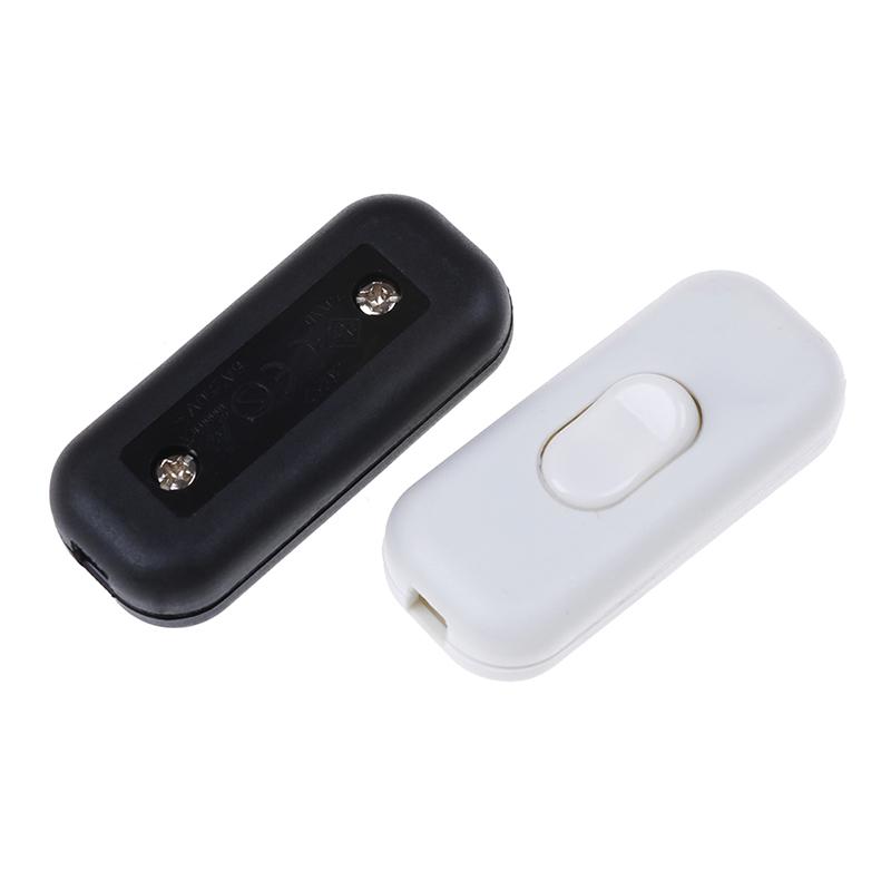 1Pc On/Off Inline Switch Inline Table Lamp Desk Light Cord Cable Switch 250V 6A