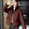 Short down cotton-padded clothes for women's winter new stand-up collar, light and fashionable casual warm cotton-padded clothes, and small jackets ar