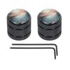 Dome Knobs, Guitar Knobs, 6mm, Black Shell Top, Black Metal, for Electric Guitar and Bass, Volume and Tone Control, Includes Internal Hex Wrenc