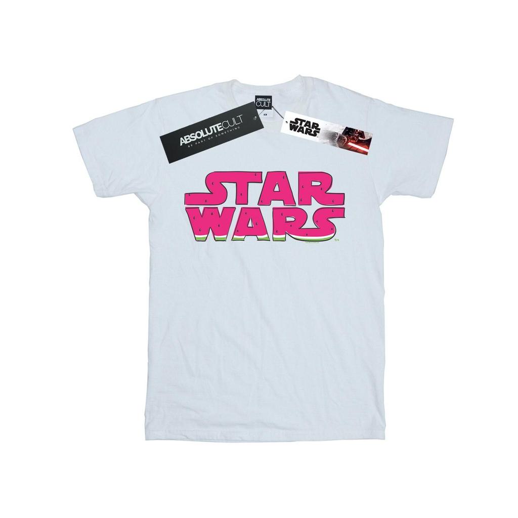 Star Wars Womens/Ladies Watermelon Logo Cotton Boyfriend T-Shirt