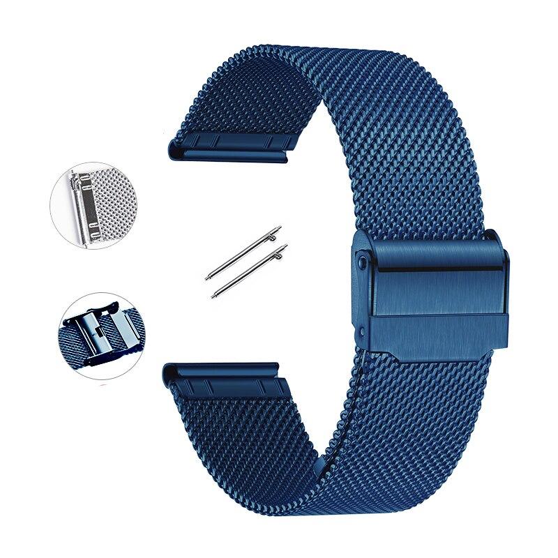 Миланская петля 18/20/22/24 мм ремешок для часов для Samsung Galaxy Watch 6 Pro 45 мм Watch 6 40 мм 44 мм Watch6 Classic 43 мм 47 мм быстросъемный сетчатый тканый ремешок