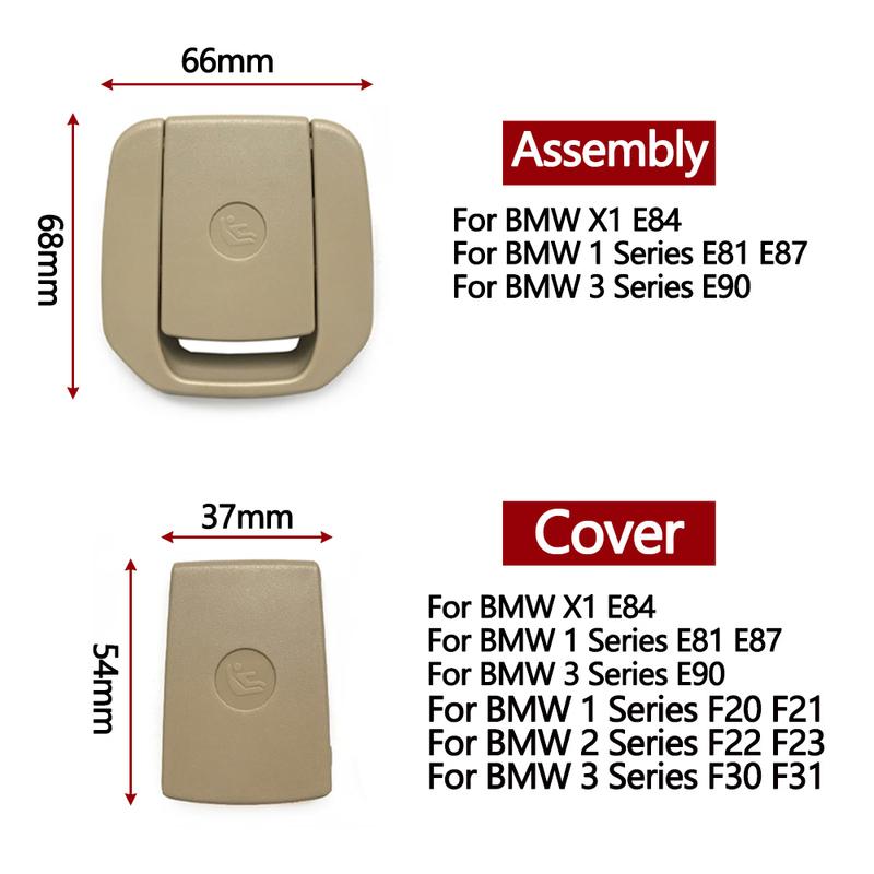 Car Rear Seat Anchor ISOFIX Cover Child Safety Restraint For BMW X1 E84 3 Series E90 1 Series E87 F30 F31 F34 F20 F21