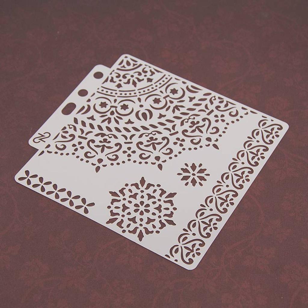 DIY трафареты для наслоения настенная живопись раскраска тиснение альбом шаблон декора настенная живопись