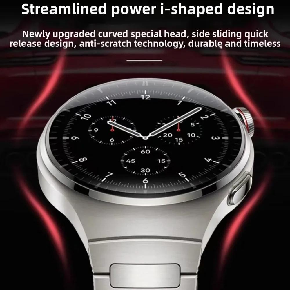 Титановый ремешок для Huawei Watch 5 46 мм без зазоров, роскошный металлический браслет для Huawei Watch 5 42 мм, деловой быстросъемный ремешок