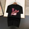 Хлопковые топы Funky Brand Bunny Funny Cartoons Short Sleeve Men Personality Street T Shirts Loose Oversize Tees Дышащие Мягкие