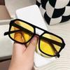 Vintage Square Sunglasses For Woman Retro Brand Sun Glasses Female Black Yellow Fashion Candy Colors  Feminino