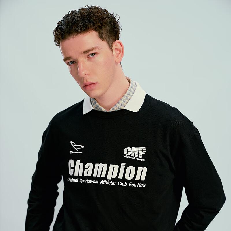 Champion Поло с длинным рукавом в стиле колор-блок