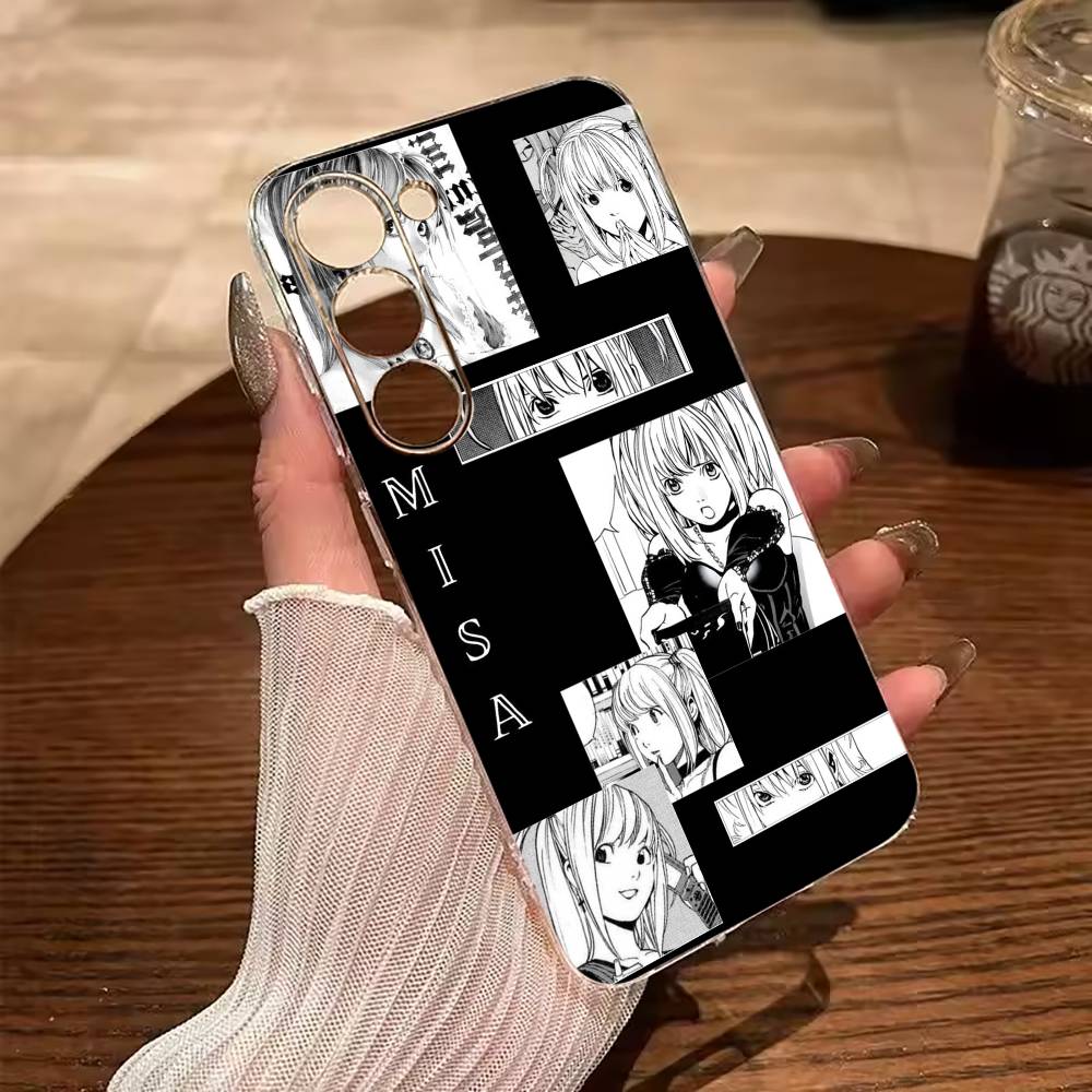 M-Misa- Чехол для телефона Death Note для Samsung Galaxy A71,A70,A52,A51,A40,A30 Прозрачный чехол