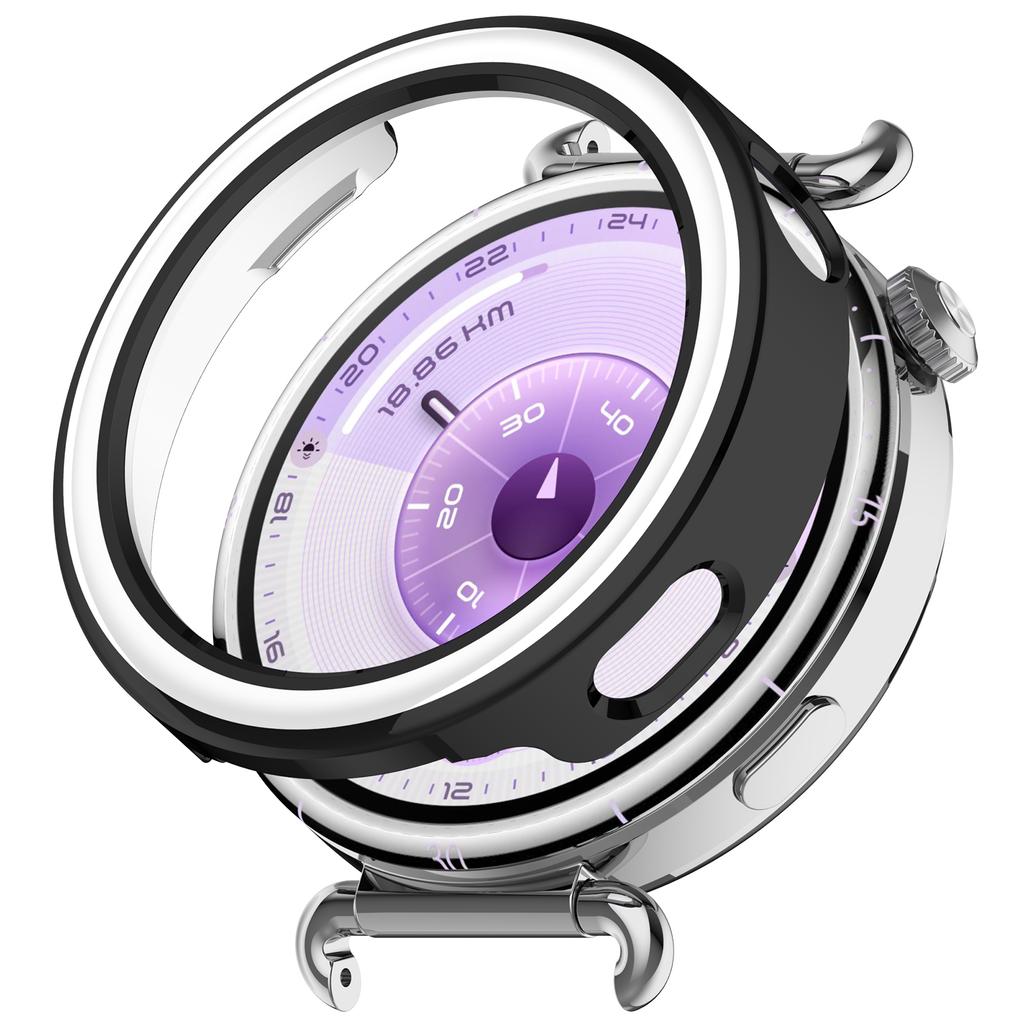 For Huawei Watch GT 6 41mm/5 41mm Half Coverage Hollow-Out Protective Frame PC Watch Case