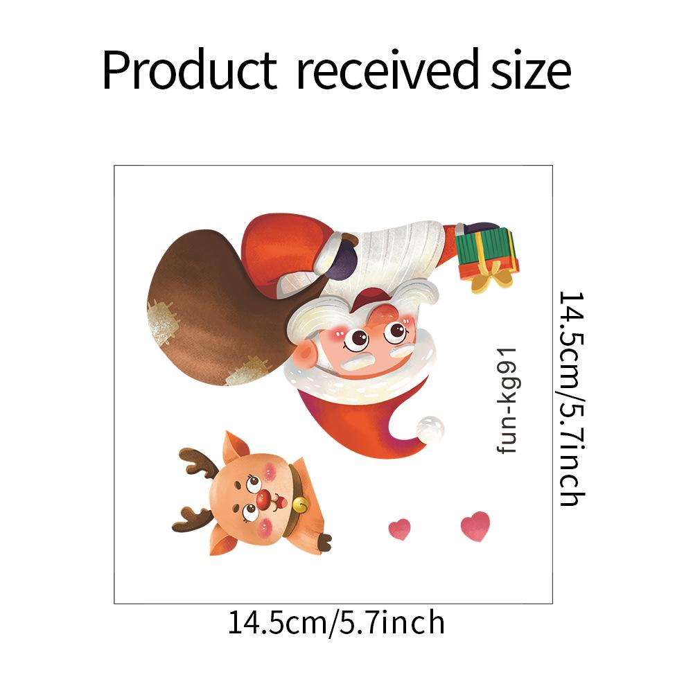 Fun-kg91 Santa Fawn Living Room Entrance Home Beautification Switch Wall Sticker