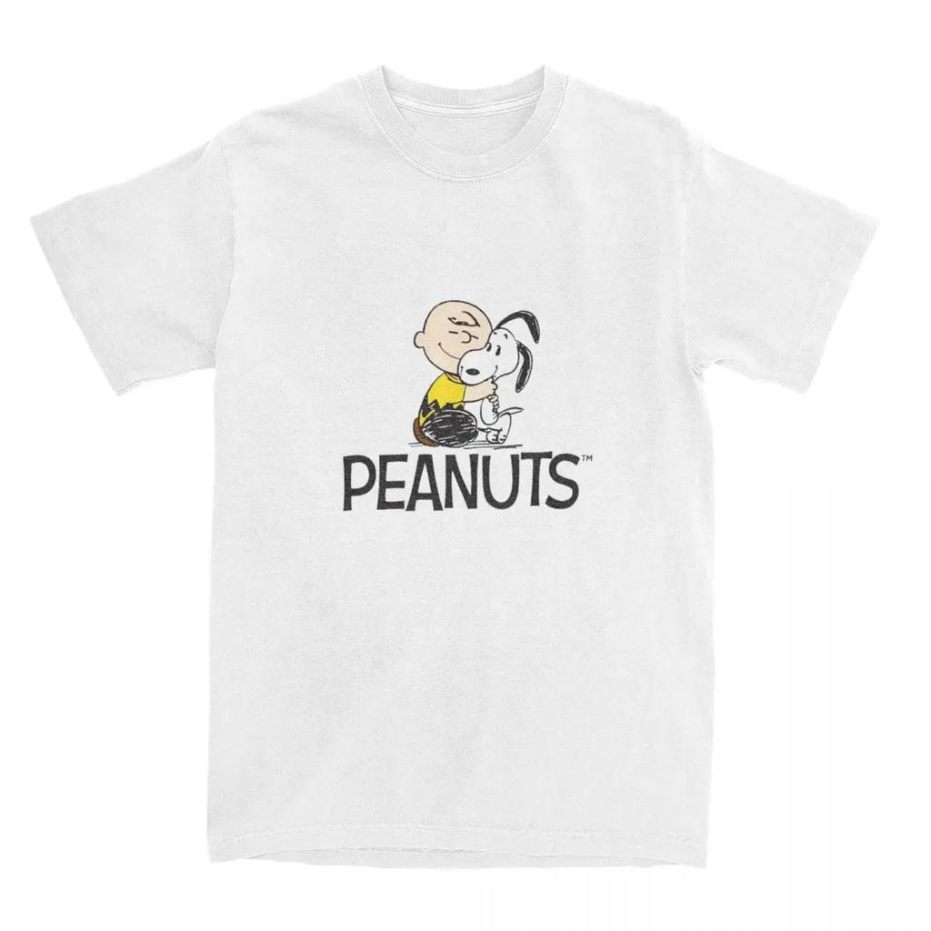Смешные футболки Snoopy Sleep Peanuts для мужчин и женщин, 100% хлопок, рубашки, топы больших размеров