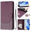 Luxury Honeycomb Texture Phone Case Magnetic Flip Wallet Cover for Honor 90 Lite, 80, 70, 60SE, 20S, 20, 9X, 9