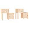 VidaXL Bedside Tables 2 Pcs 79.5x38x65.5 Cm Solid Pine Wood 814540