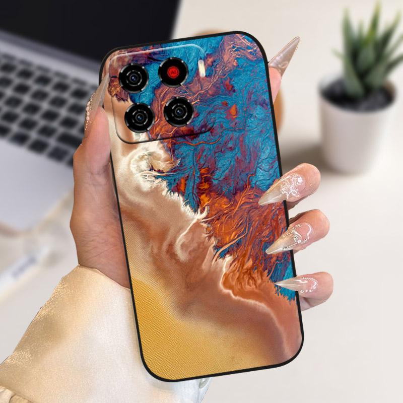 Чехол для ZTE Blade A56 Цветы Волк Мягкий Силиконовый Чехол для Телефона Для ZTE Blade A 56 TPU Ударопрочный Чехол BladeA56 4G Z2473 Fundas