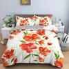 3D Design Flowers Duvet Cover Sets Bed Linens Bedding Set Quilt/Comforter Covers Pillowcases 240x220 Size Black Home Texitle