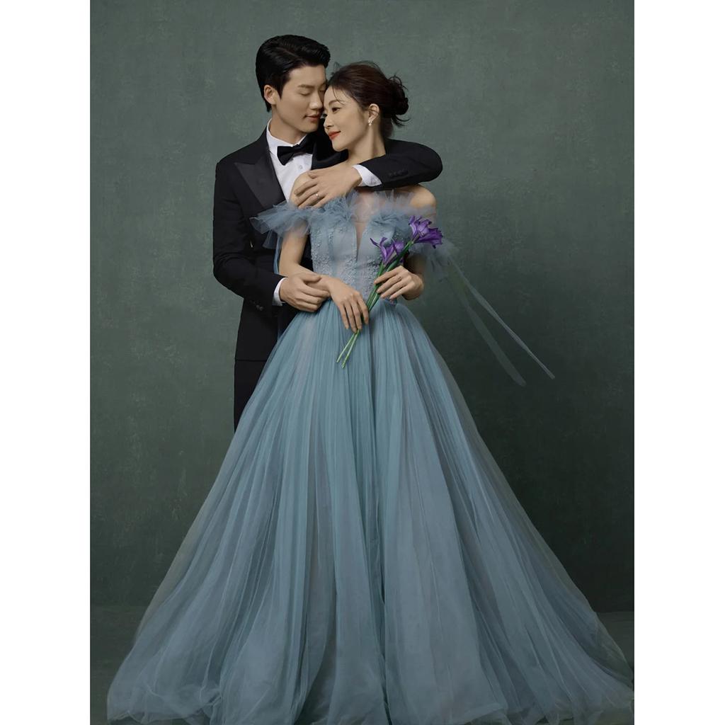 2025 новое свадебное платье Мори цветная пряжа модное и красивое супер фея сетка название сладкое пышное платье