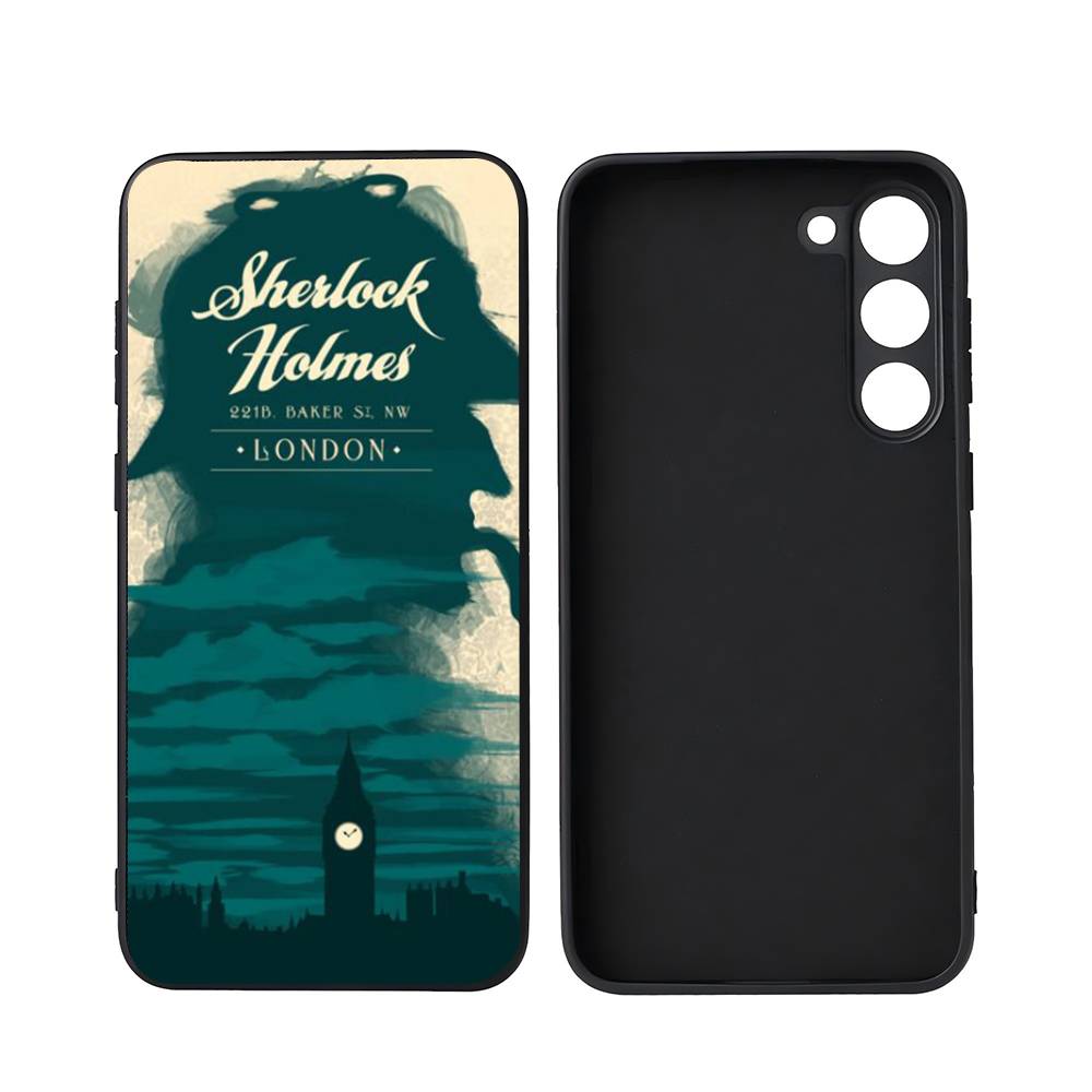 221B Шерлок Холмс Для Samsung Galaxy S23 S24 S25 Ultra S22 Plus S21 Черный Мягкий Чехол Водонепроницаемый Мягкий Чехол