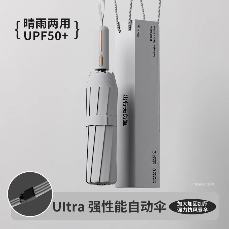 Зонт автоматический зонт двойной зонт увеличенный утолщенный усиленный мужской складной женский зонтик от солнца портативный защита от УФ-лучей