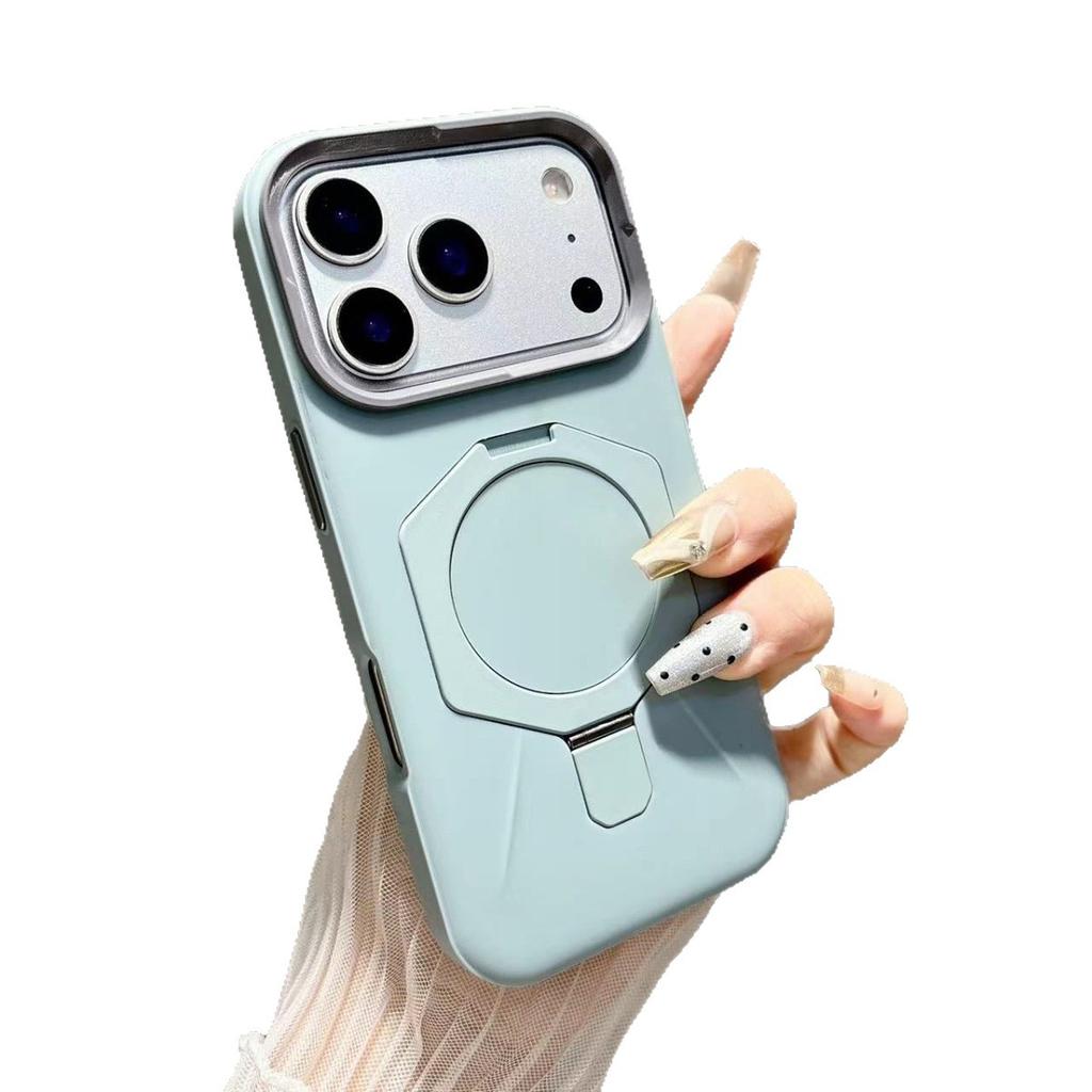 Чехол для мобильного телефона iPhone17PROMAX с ромбовидным магнитным креплением подходит для Apple 16, ощущение кожи, улучшенная защита от падения 15