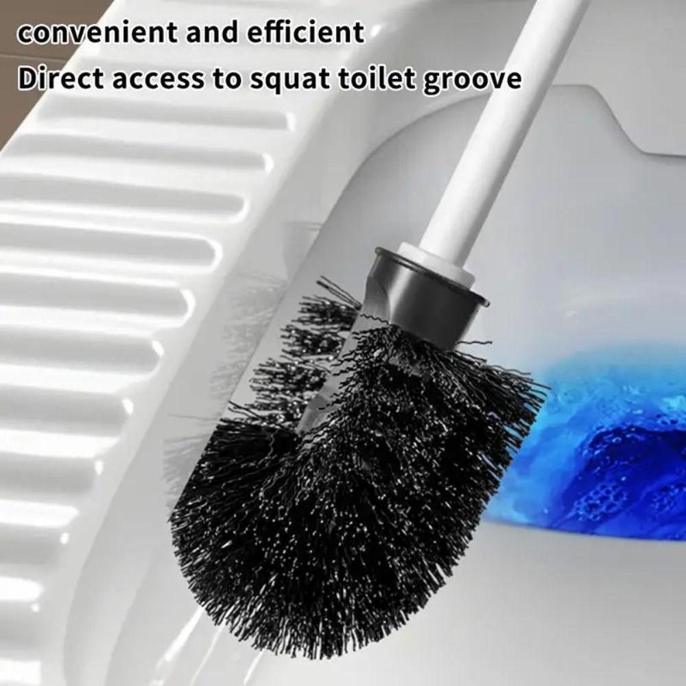 Standing Base Toilet Brush With Base Long Handle Bathroom Cleaning Tool Toilet Cleaning Brush Home