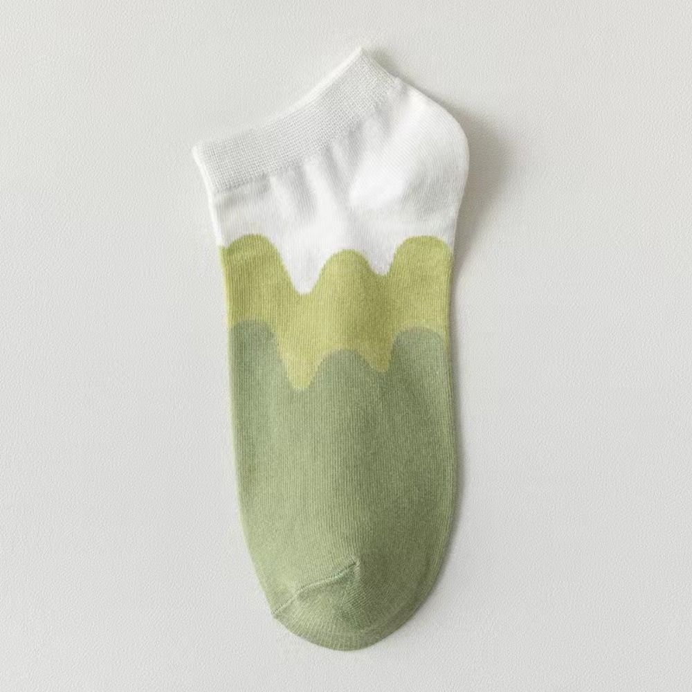 10Pairs Patchwork Boat Socks Women Bear Claw Ankle Tube Socks Comfortable Cartoon Short Socks Sport