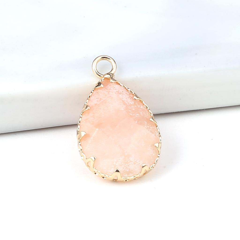 2 шт., небольшой кулон из натурального камня, граненый кулон в форме капли для изготовления ювелирных изделий, ожерелье, серьги, аксессуар для браслета