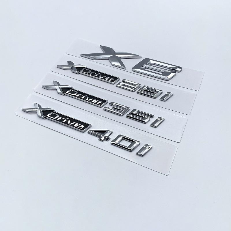 3D XDrive 20i 30i 35i 40i 50i 30d 35d 40d Car Fender Emblem Trunk Badge Sticker For BMW M X1 X3 X4 X5 X6 X7 GT Logo Accessories