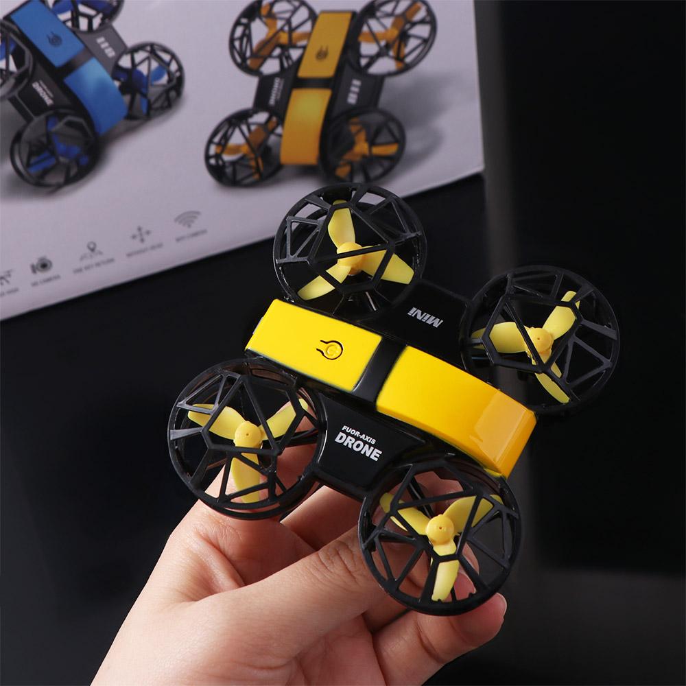 Flying Mini Remote Control Aircraft with Light Quadcopter Plane Toy Parent-child interaction