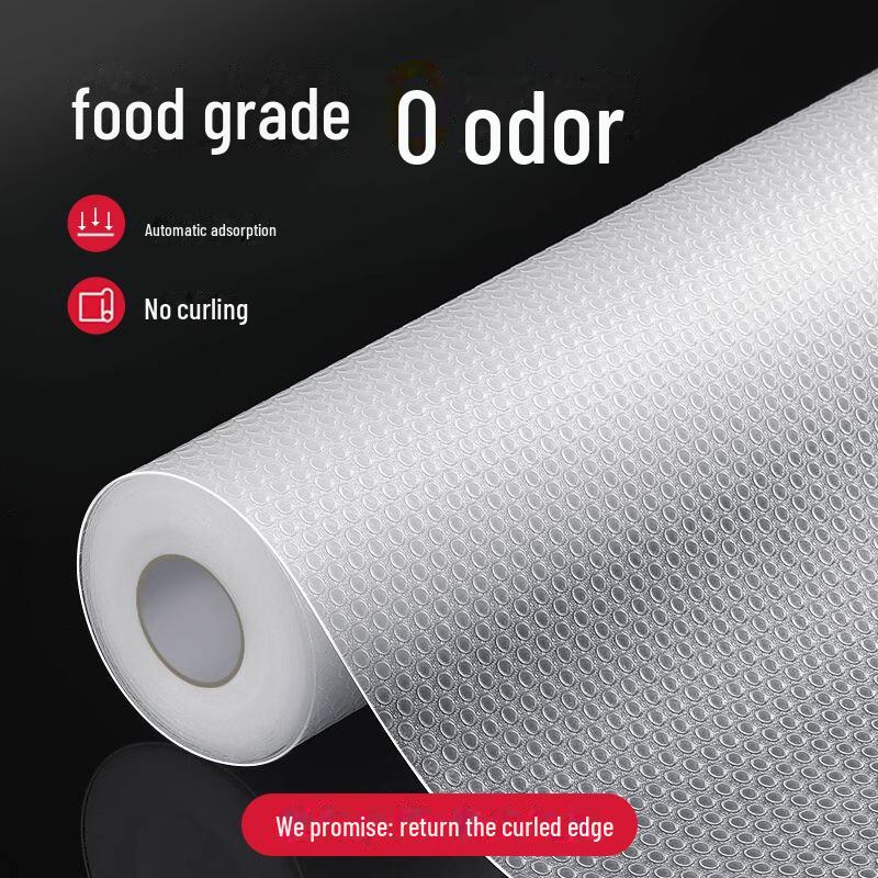 Waterproof & Oil-Proof Kitchen Drawer Liner: Food-Grade, Moisture & Mildew Resistant, Anti-Dirty Sticker for Cabinets & Wardrobes.