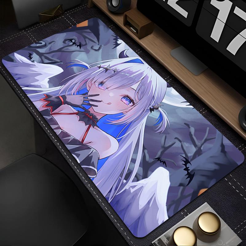 Mouse Pad Hololive Amane Kanata Desk Mouse Mat Laptop Gamer Cabinet Anime Keyboard Pad Kawaii Non Slip Mousepad Best Gift
