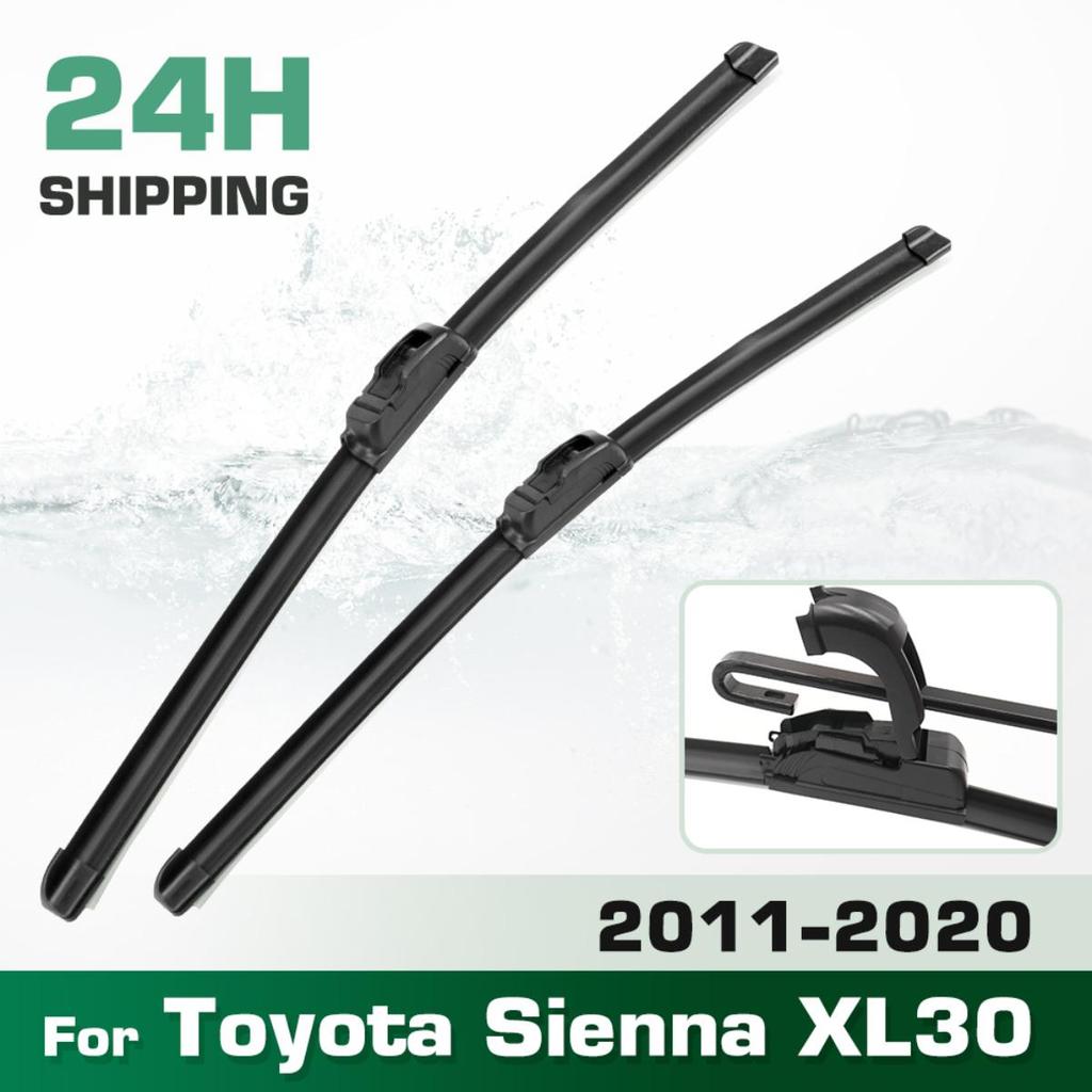 Для Toyota Sienna XL30 2011-2020 2012 2013 2014 2015 2016 Дворник Передние дворники Лобовое стекло Стеклоочиститель Щетка 26"+20"