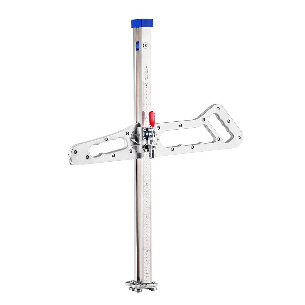 Aluminum alloy Drywall Cutting Tool, Foldable Drywall Cutter, Hand Push gypsum Board Cutter, with 10pcs Spare Blades