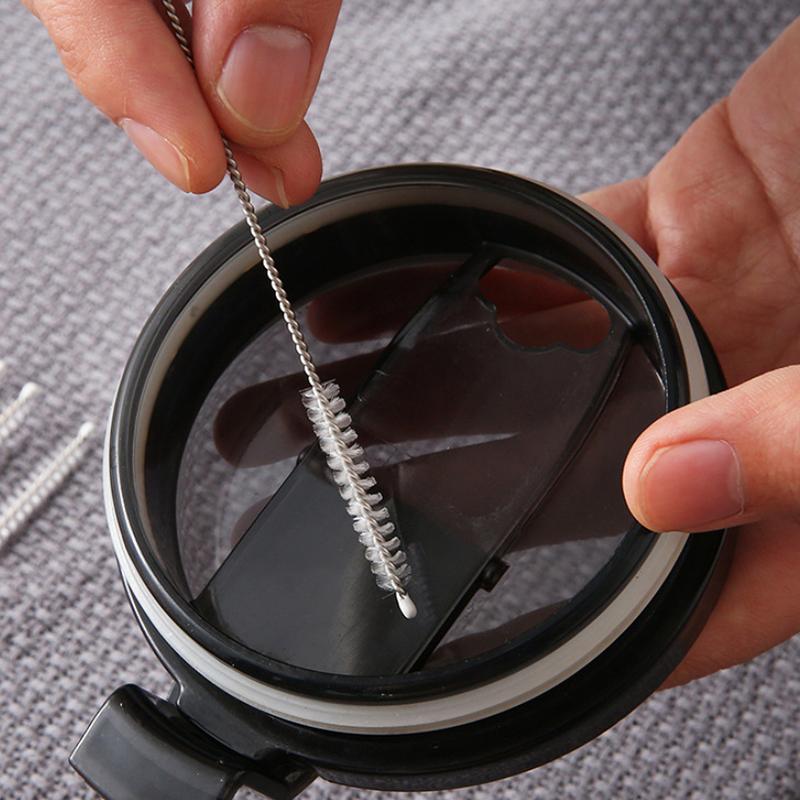 Набор щеток для чистки соломинок для питья, щетка для чистки трубок из нейлона и нержавеющей стали с длинной ручкой для чистки соломинок