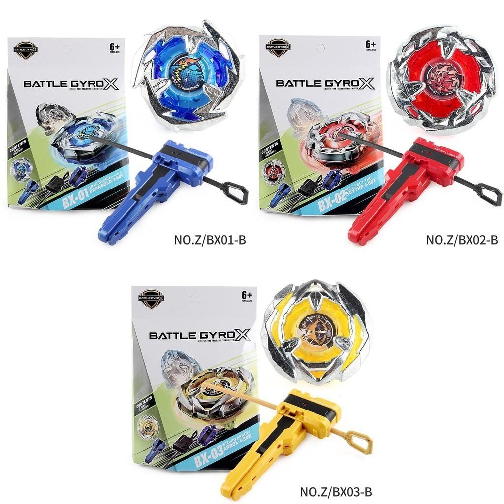 Premium Z Brand Shattering Gyro X Series 6 Designs Bx Gyro Boxed Warfare Gyro With Launcher Handle Heavy-duty Build Z/bx03-b Boxed 164g