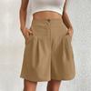 Summer Women's Shorts Loose Pants Casual Women's High Waist Wide Leg Shorts