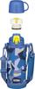 Thermos Water Bottle Vacuum Insulated Bottle Blue Camouflage 2-Way 0.8L/0.83L FJJ-800WF BL-C