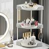 Органайзер Lazy Susan, стойка для хранения, большая вместимость, многослойный дизайн, вращающийся на 360 градусов, органайзер для косметики